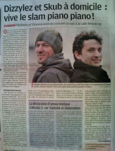 Article dans la Provence sur Dizzylez et Vincent Truel